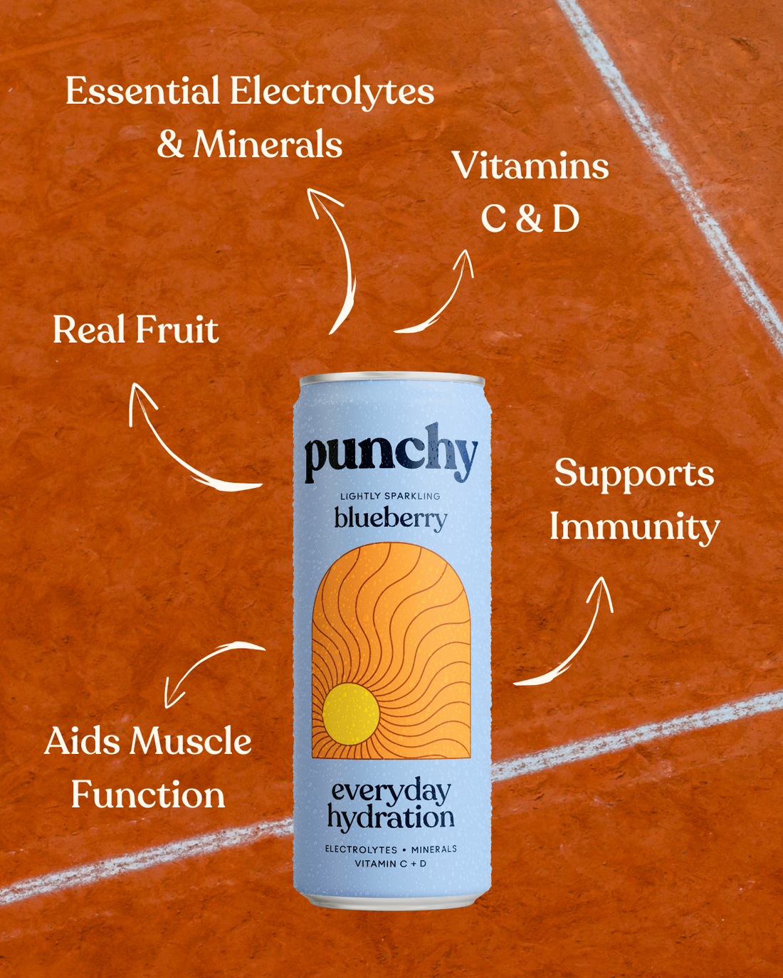 PUNCHY - HYDRATION BLUEBERRY 12-PACK