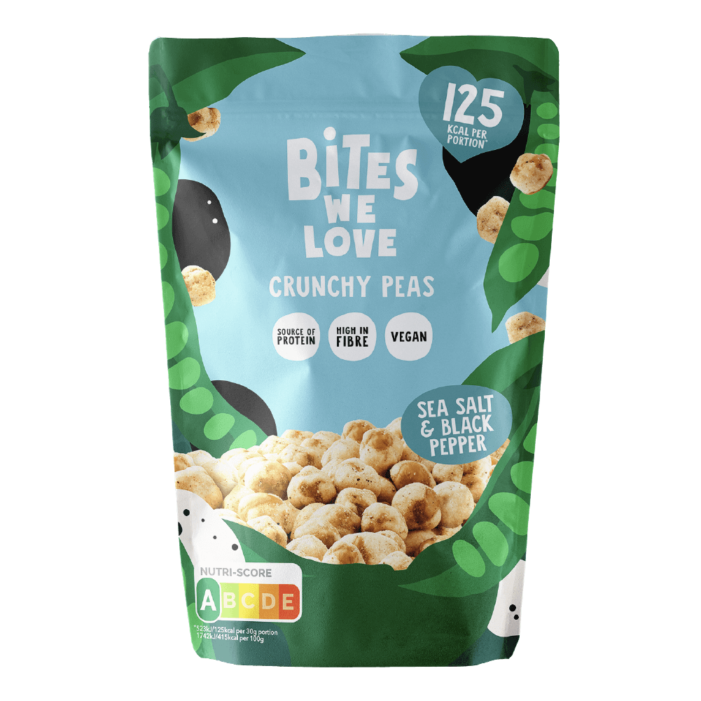 BITESWELOVE CRUNCHY PEAS BLACK PEPPER 6-PACK