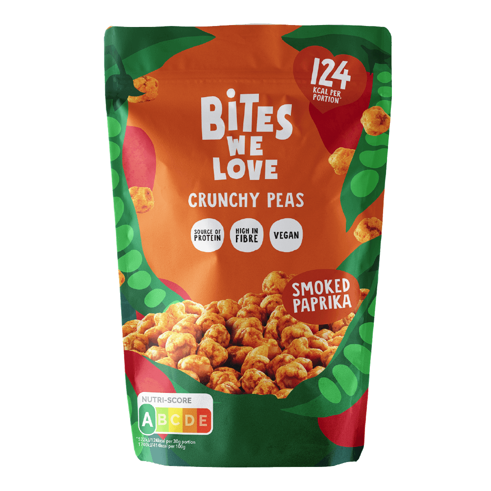 BITESWELOVE CRUNCHY PEAS SMOKED PAPRIKA 6-PACK
