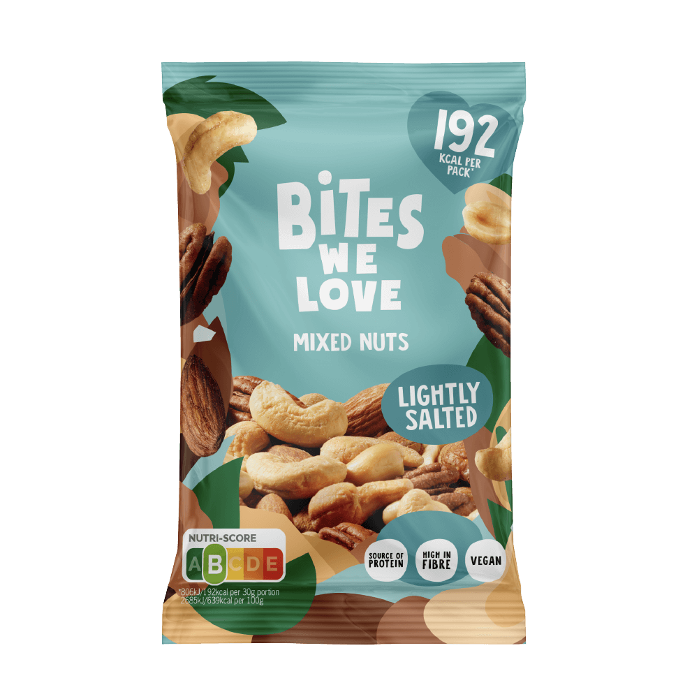 BITESWELOVE MIXED NUTS LIGHTLY SALTED 50-PACK